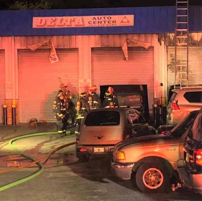 Leesburg Firefighters Battle Blaze At Fruitland Park Auto Repair ...