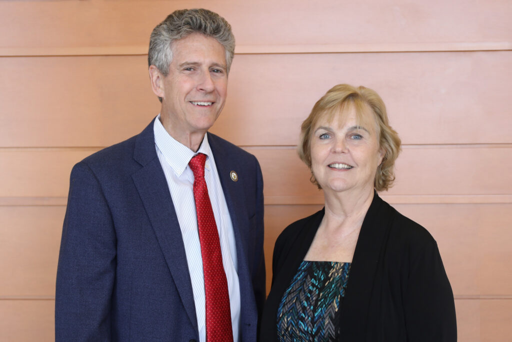 Lake County Clerk and Comptroller Gary Cooney and Lake Couty Inspector General Terri Freeman