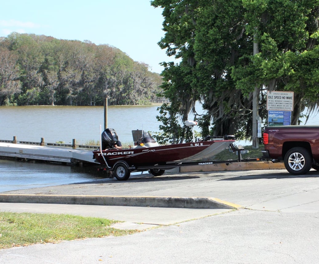 Boat ramp at Singletary Park in Leesburg